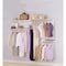 Rubbermaid 49.2 in. H X 13.25 in. W X 2.6 in. L Steel Closet Kit 2060344 - alternate 2